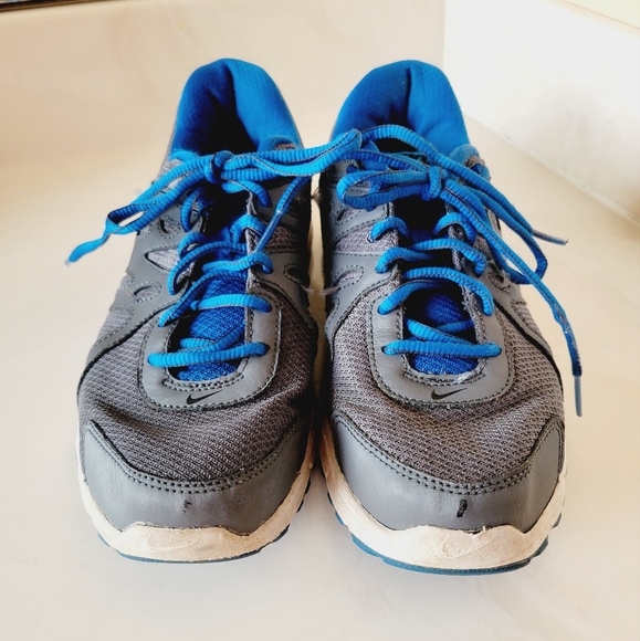 Nike Revolution 2 Gray / Blue Running Shoes 8.5 - Picture 4 of 10